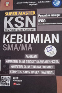 Image of Super master KSN kompetisi sains nasional kebumian SMA/MA