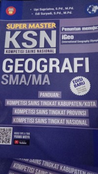 Super master KSN kompetisi sains nasional Geografi SMA/MA
