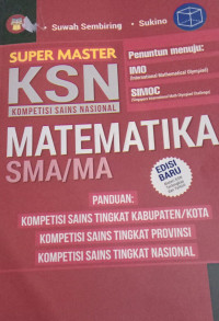 Super master KSN Matematika SMA/MA